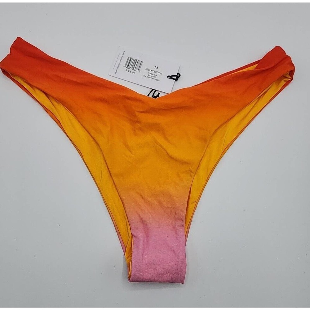 Weworewhat Delilah Bikini Bottom Women's Size Medium Gradient Zne Baby Pink Muli